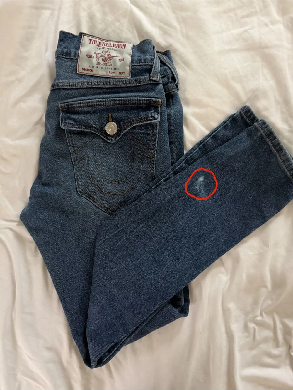 True Religion Men’s Jeans Relaxed Rocco Dark Wash